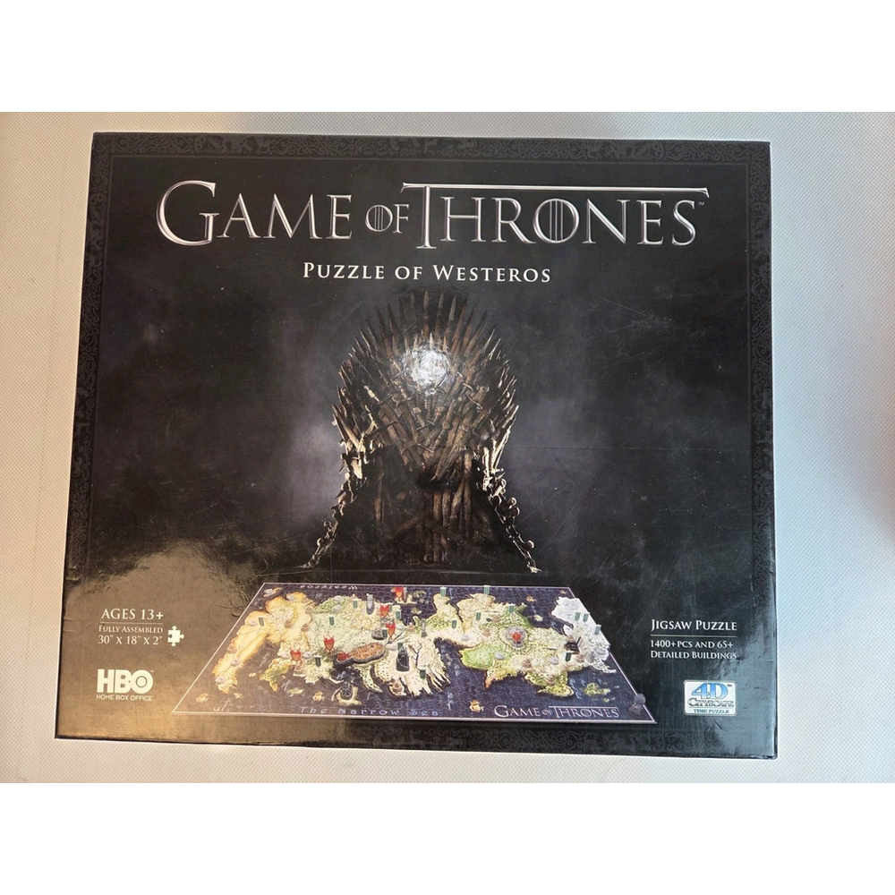 Game of Thrones Puzzle of Westeros 4D Cityscape 1400pc 2013 Used HBO